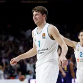 El base esloveno del Real Madrid Luka Doncic El base esloveno del Real Madrid Luka Doncic