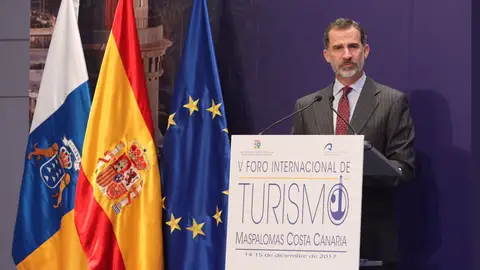 S.M. El Rey Felipe VI en la inauguración del V Foro Internacional de Turismo Maspalomas Costa Canaria S.M. El Rey Felipe VI en la inauguración del V Foro Internacional de Turismo Maspalomas Costa Canaria