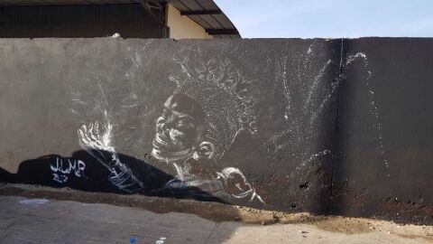 Obra realizada en Dakar por el artista de Elche Jos&eacute; Luis Mora