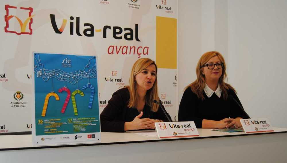 La tinent d´alcalde Silvia Gómez i la presidenta de la coral sant Jaume Amparo Peña han presentat les novetats del Vé festival coral Ciutat de Vila-real.