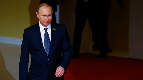 El presidente ruso, Vladimir Putin, durante el primer d&iacute;a de la cumbre econ&oacute;mica del G20