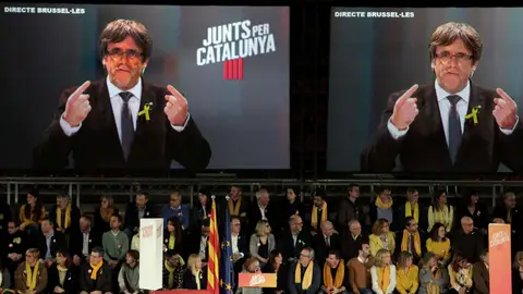 ntervención por videoconferencia del expresidente de la Generalitat, Carles Puigdemont ntervención por videoconferencia del expresidente de la Generalitat, Carles Puigdemont