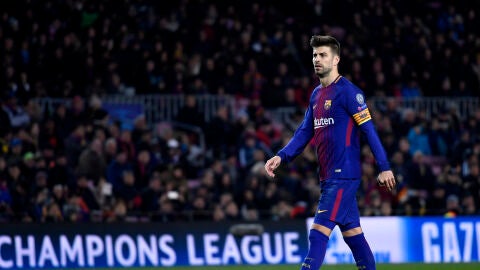 Gerard Piqu&eacute;, en un partido del Barcelona