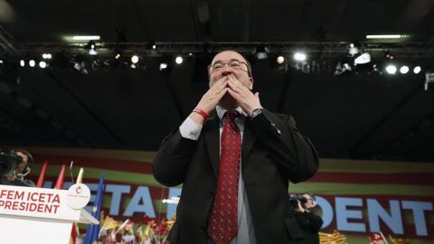 El candidato del PSC a la presidencia de la Generalitat, Miquel Iceta