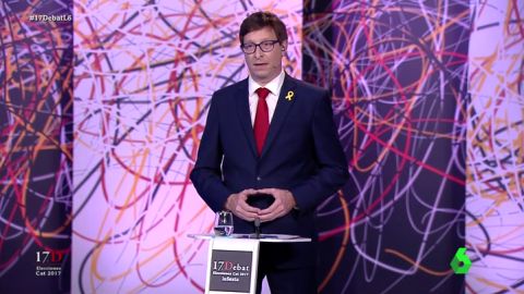 El minuto de arranque de Carles Mund&oacute; (ERC) en El Debat: "En nuestro programa no se contempla la unilateralidad"