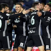 Los jugadores del Betis celebran un gol Los jugadores del Betis celebran un gol