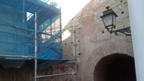 Arco de las Pesas objetivo de las pintadas