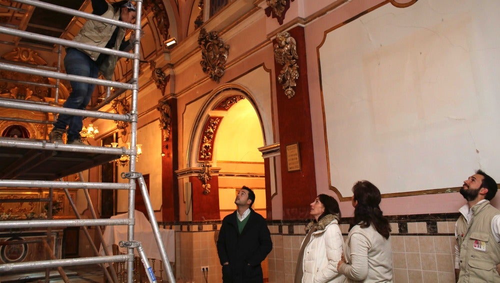 El alcalde de Onda ha visitado las obras de restauración