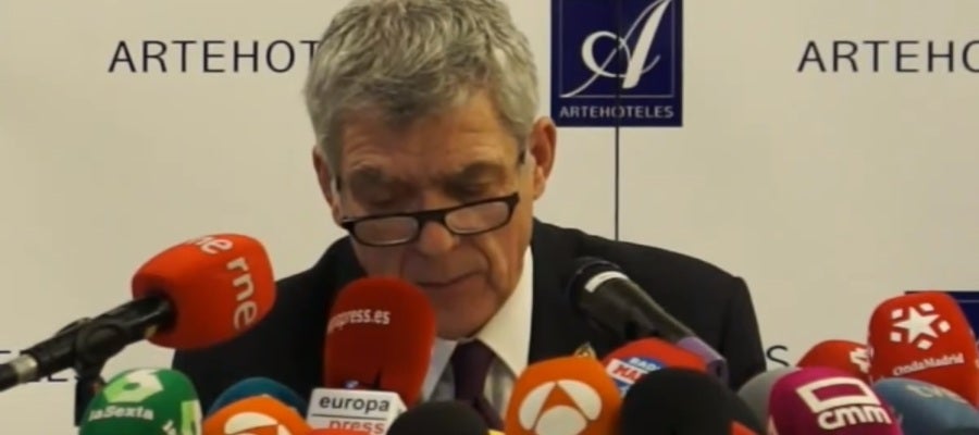 Ángel María Villar, en rueda de prensa Ángel María Villar, en rueda de prensa