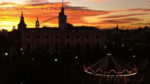 Atardecer en la Plaza de Cervantes