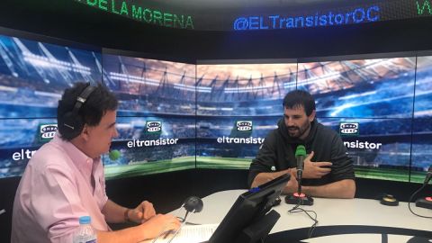 El jugador de baloncesto Asier de la iglesia en El Transistor
