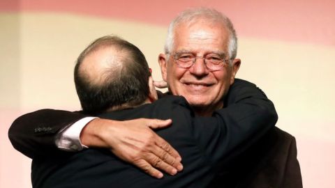 Josep Borrell con Miquel Iceta. 