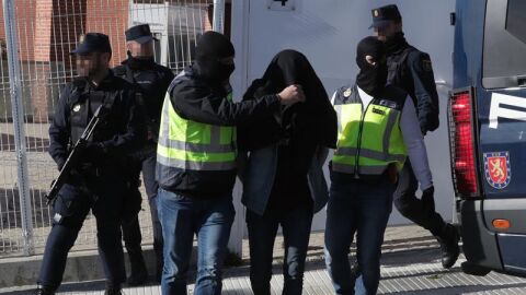 Imagen de archivo de la detenci&oacute;n de una persona acusada de yihadismo