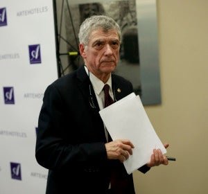 Ángel María Villar, durante un acto Ángel María Villar, durante un acto