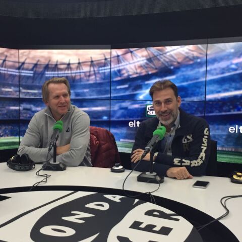 Bernd Schuster y Rafa Mart&iacute;n V&aacute;zquez en El Transistor