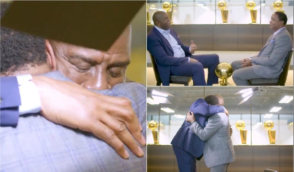 'Magic' Johnson e Isiah Thomas ponen fin entre lágrimas a la mayor historia de odio de la NBA 'Magic' Johnson e Isiah Thomas ponen fin entre lágrimas a la mayor historia de odio de la NBA