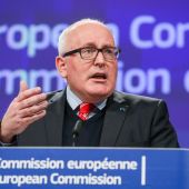 El vicepresidente de la Comisión Europea (CE), Frans Timmermans