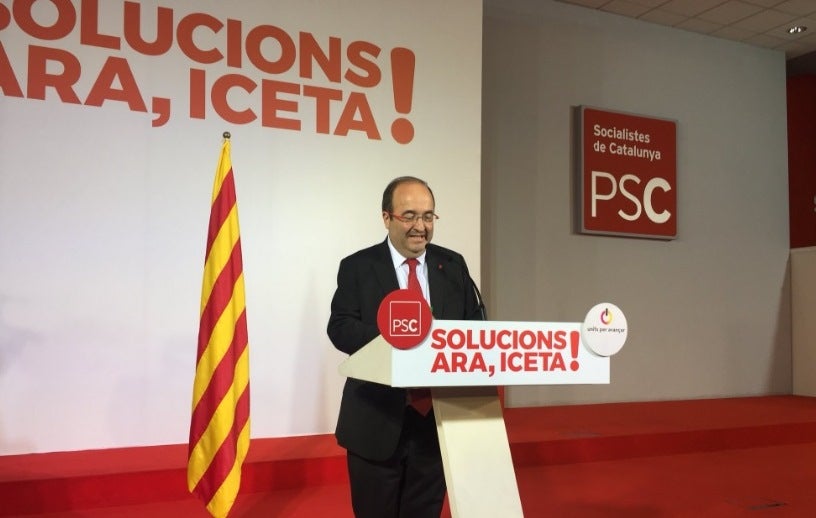 Miquel Iceta: "La sensación es que el independentismo se va a poner de acuerdo con dificultades" Miquel Iceta: "La sensación es que el independentismo se va a poner de acuerdo con dificultades"