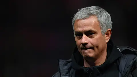 José Mourinho, en el partido ante el Bristol José Mourinho, en el partido ante el Bristol
