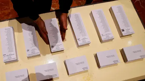 Papeletas electorales de en Cataluña Papeletas electorales de en Cataluña