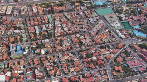 Zona de Ciudad Jard&iacute;n en Las Palmas de Gran Canaria