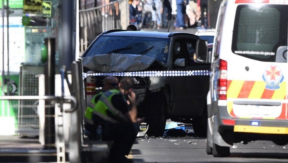 Imagen del atropello en Melbourne