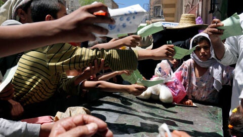 Ni&ntilde;os en Yemen