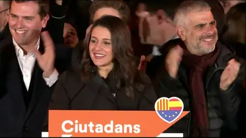 Arrimadas, tras ganar las elecciones en Cataluña en 2017 Arrimadas, tras ganar las elecciones en Cataluña en 2017