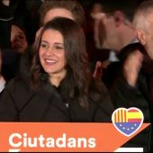 Arrimadas, tras ganar las elecciones en Cataluña en 2017