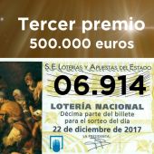 06.914, tercer premio de la Lotería de Navidad