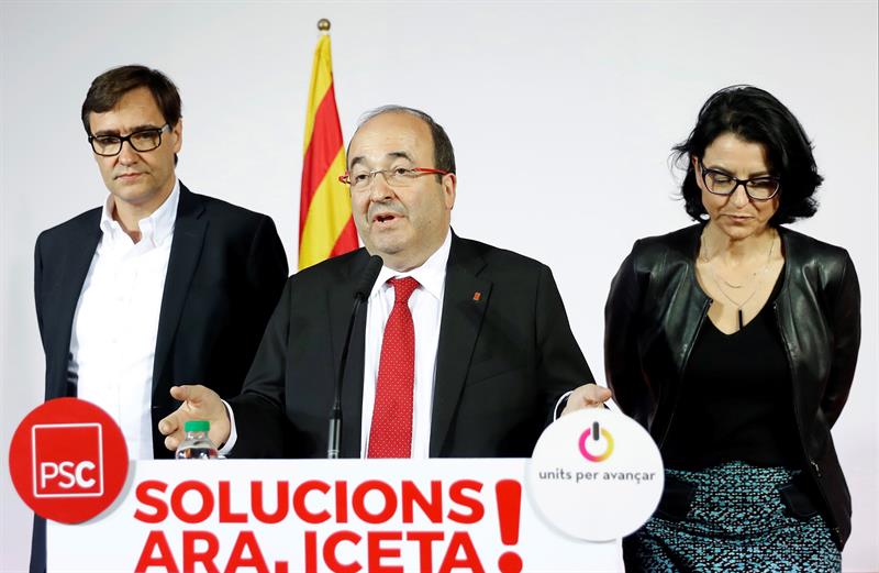 Miquel Iceta: "No son los resultados que perseguíamos. No hemos conseguido una mayoría alternativa al bloque independentista" Miquel Iceta: "No son los resultados que perseguíamos. No hemos conseguido una mayoría alternativa al bloque independentista"