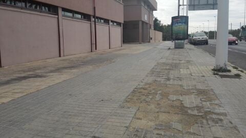 Aceras del barrio de Los Palmerales