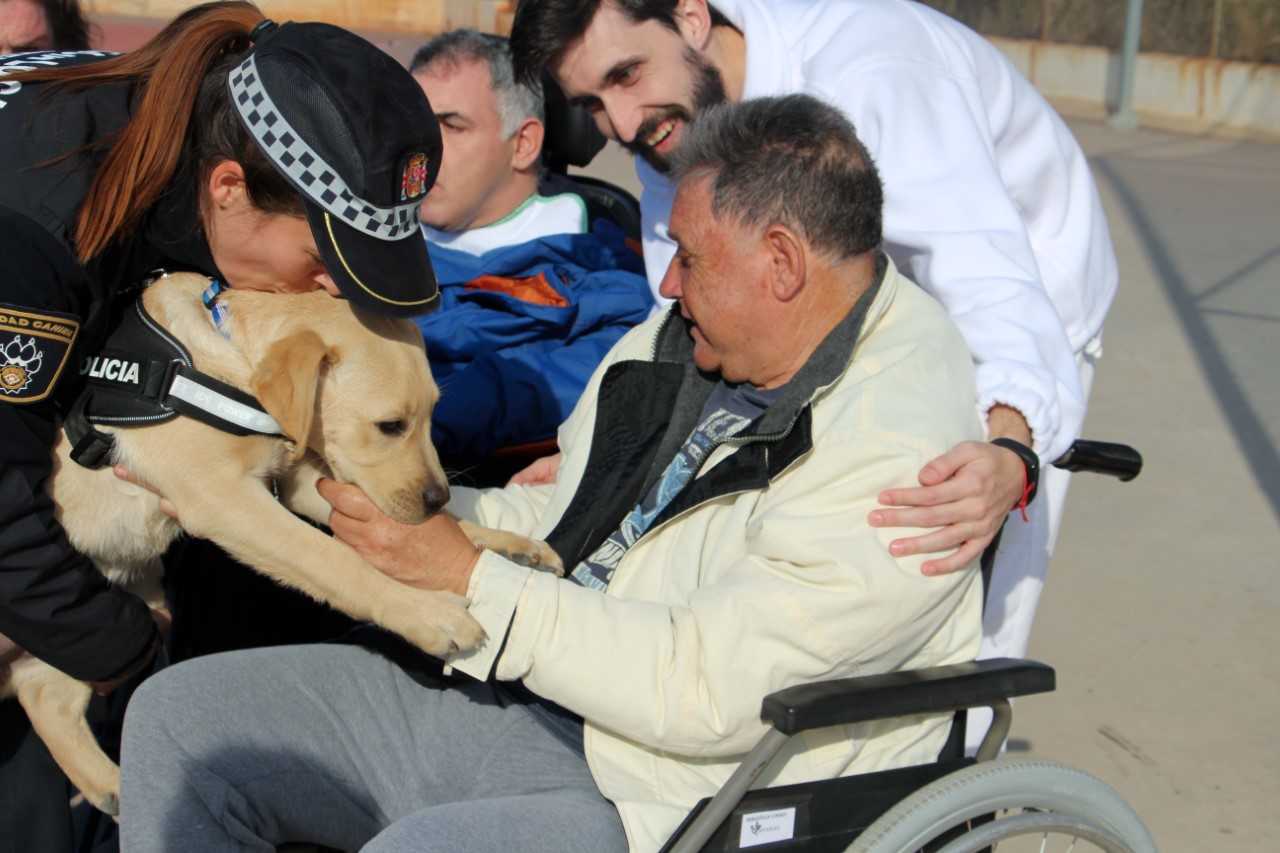 La Unidad Canina de la Policía Local de Castellón visita centros sociales y educativos La Unidad Canina de la Policía Local de Castellón visita centros sociales y educativos