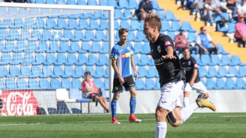 Julio Delgado durante un partido 