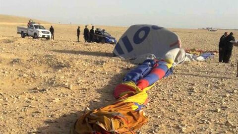 Accidente de globo en Egipto
