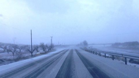 Precauci&oacute;n en la carretera ante la posibilidad de nieve y hielo