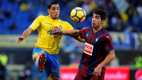 El jugador de La Uni&oacute;n Deportiva Las Palmas, David Sim&oacute;n.