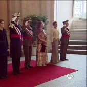 Felipe VI preside la Pascua Militar con la presencia del Rey Juan Carlos