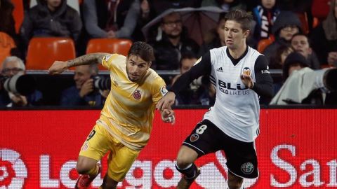 El delantero del Valencia, Luciano Vietto.