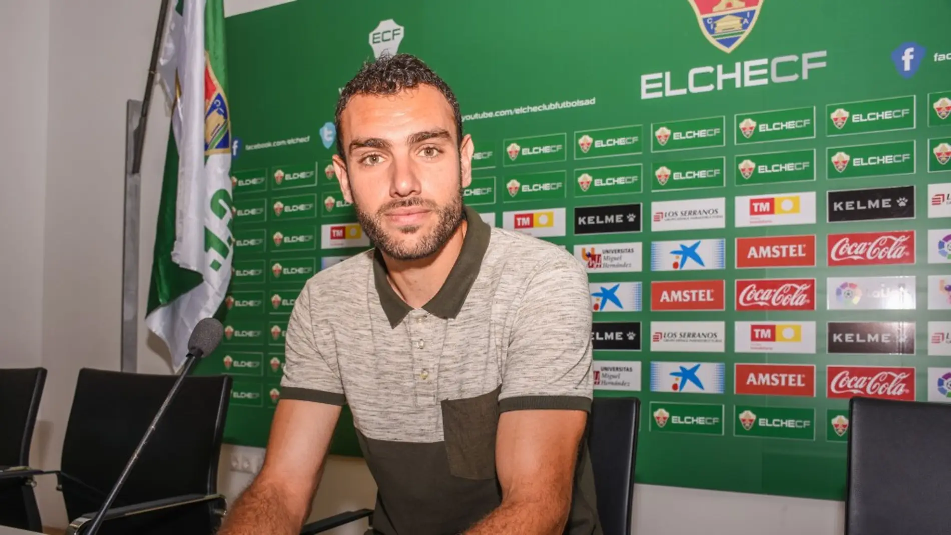Gonzalo Verdú, el día de su presentación como jugador del Elche CF.