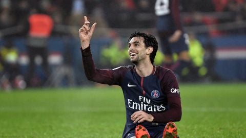 El centrocampista del PSG, Javier Pastore.