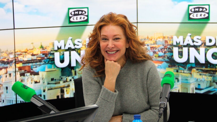 Teresa Viejo durante una entrevista con Onda Cero