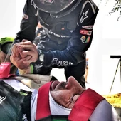 Nani Roma, atendido tras sufrir su accidente Nani Roma, atendido tras sufrir su accidente