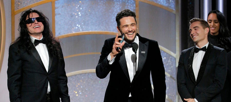 James Franco tras recibir el Globo de Oro a Mejor Actor James Franco tras recibir el Globo de Oro a Mejor Actor