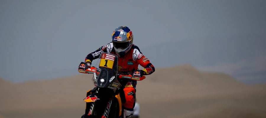 Sam Sunderland, en acción en el Dakar 2018 Sam Sunderland, en acción en el Dakar 2018