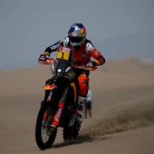 Sam Sunderland, en acción en el Dakar 2018 Sam Sunderland, en acción en el Dakar 2018