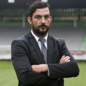 El entrenador del Racing de Ferrol, Ricardo López.