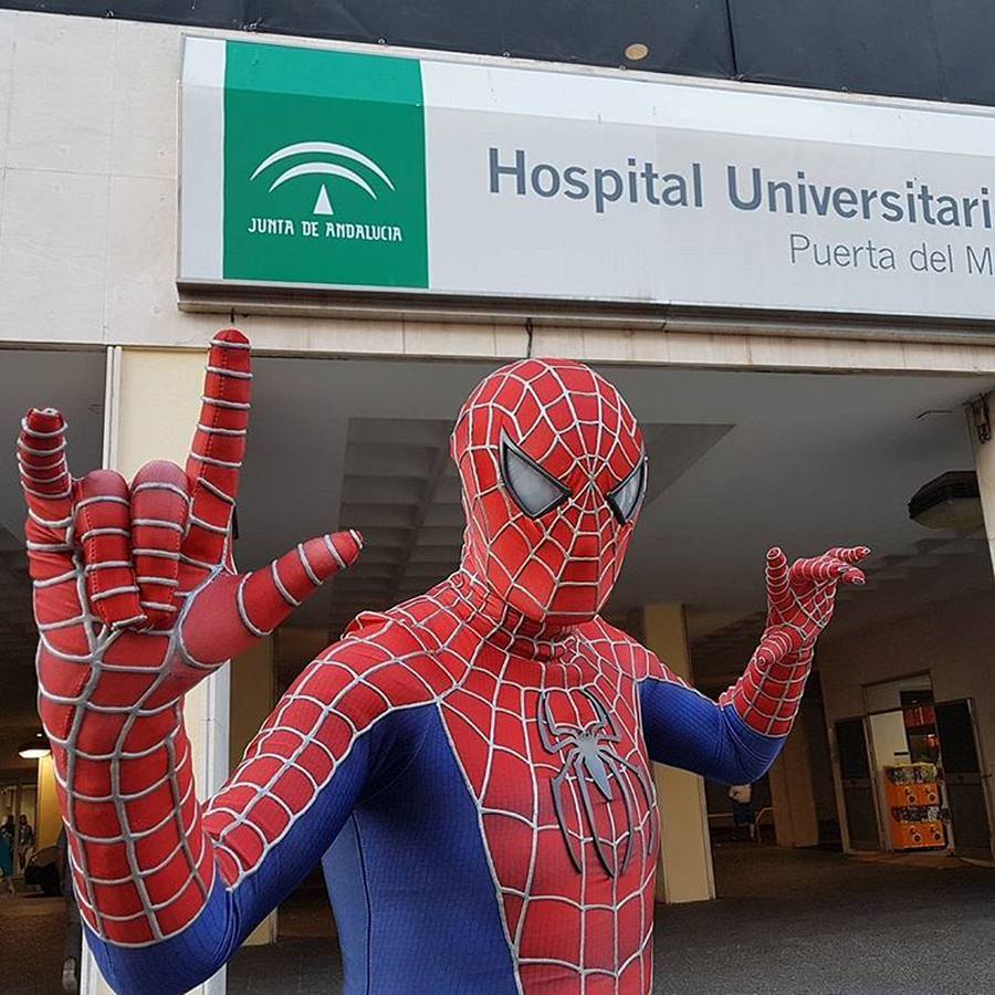 El Spiderman de Cádiz quiere seguir llenando de sonrisas el Hospital Puerta del Mar El Spiderman de Cádiz quiere seguir llenando de sonrisas el Hospital Puerta del Mar