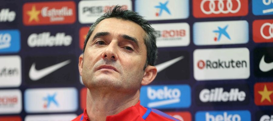 Ernesto Valverde, en rueda de prensa Ernesto Valverde, en rueda de prensa