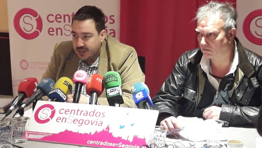 Rueda de prensa de Centrados en Segovia para valorar la decisión judicial sobre Caja Segovia